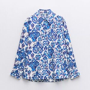 Zara Multicolor Print Blouse